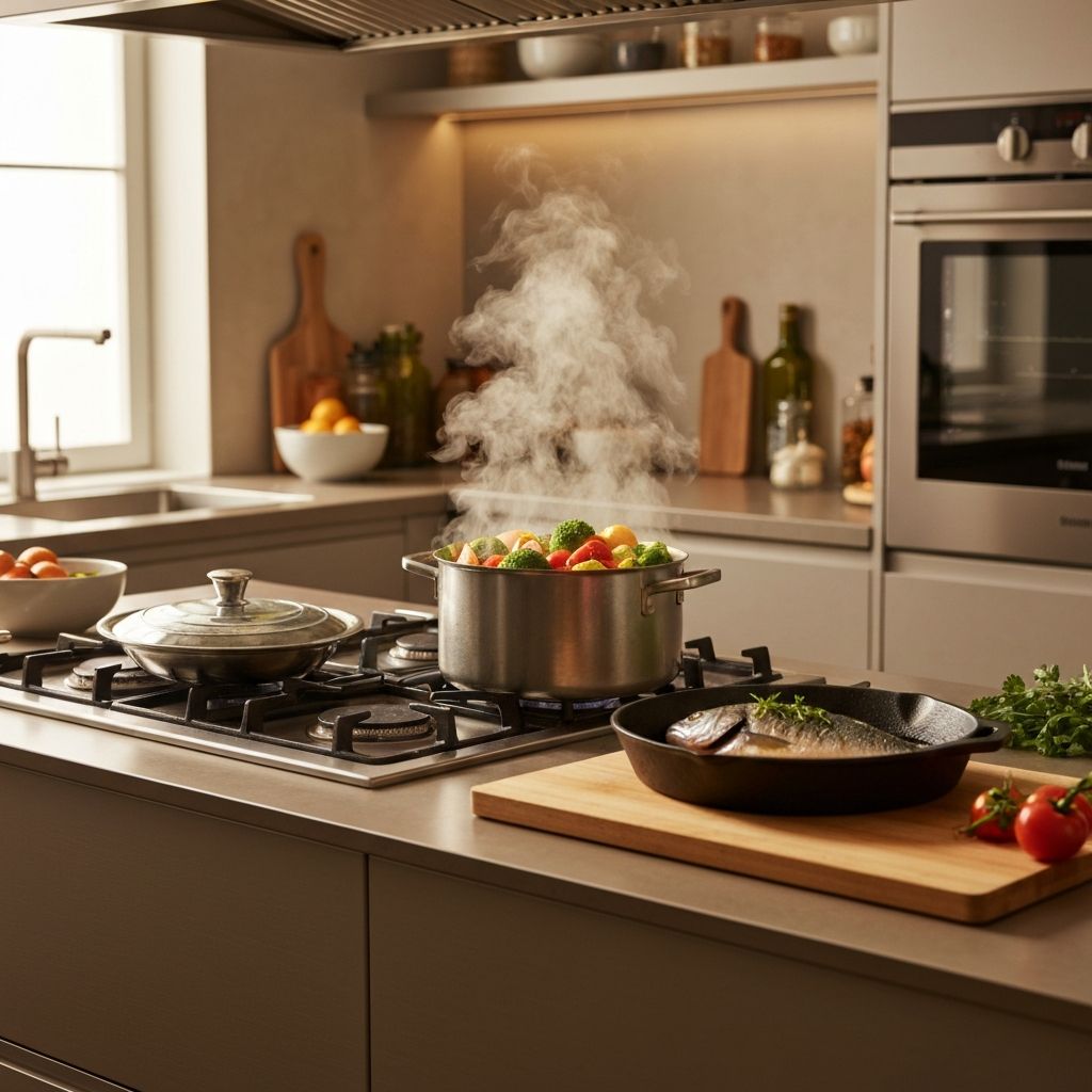 Egészséges ételek főzési folyamata